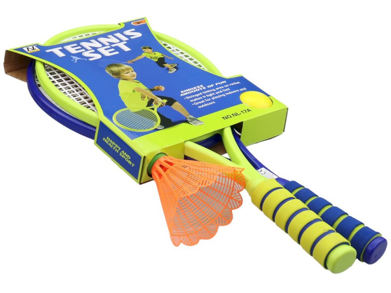 Rakety s míčkem a badmintonovým košíčkem, 56,5 cm