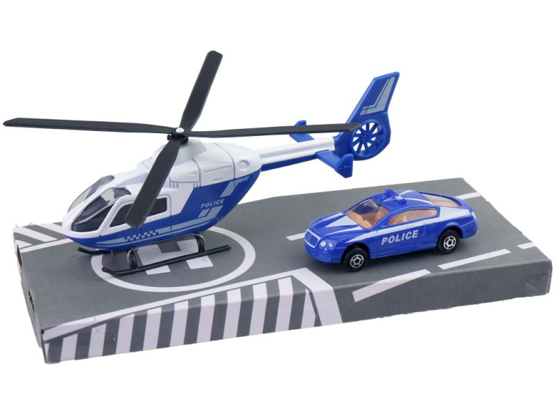 Záchranářská sada, vrtulník a auto