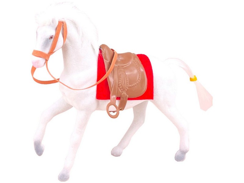 15691 - Kůň se sedlem, 18 x 17 x 6 cm