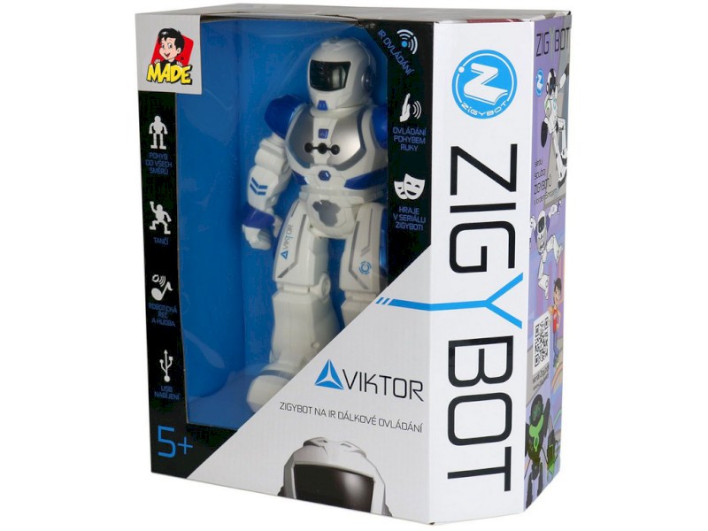 01890 - Robot Viktor 27cm, 21 funkcí (modrý)