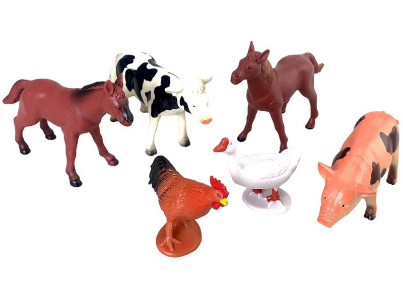 07515 - Zvířátka farma, 6 ks, 12,5 cm