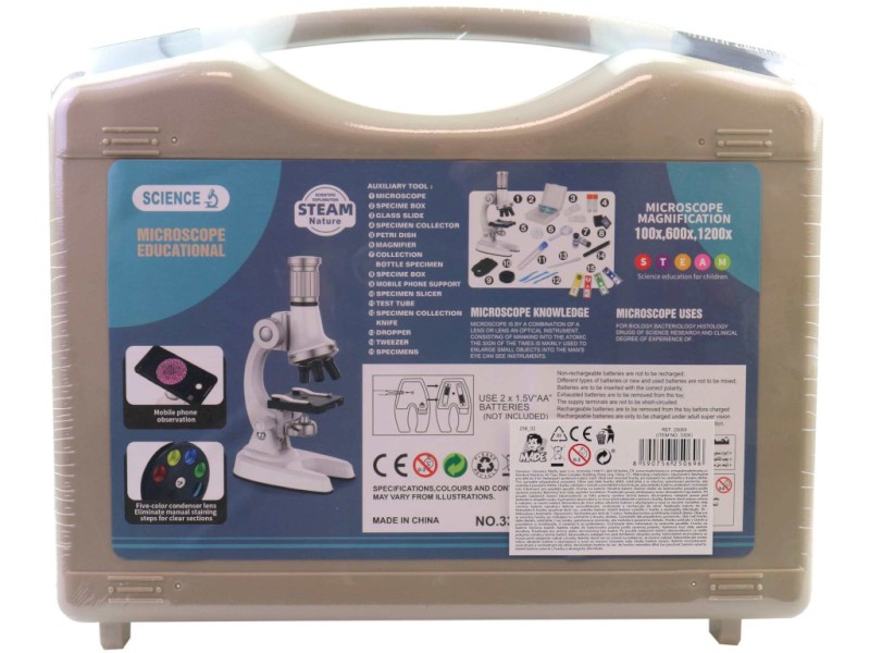 Mikroskop, 12,5 x 8 x 22cm