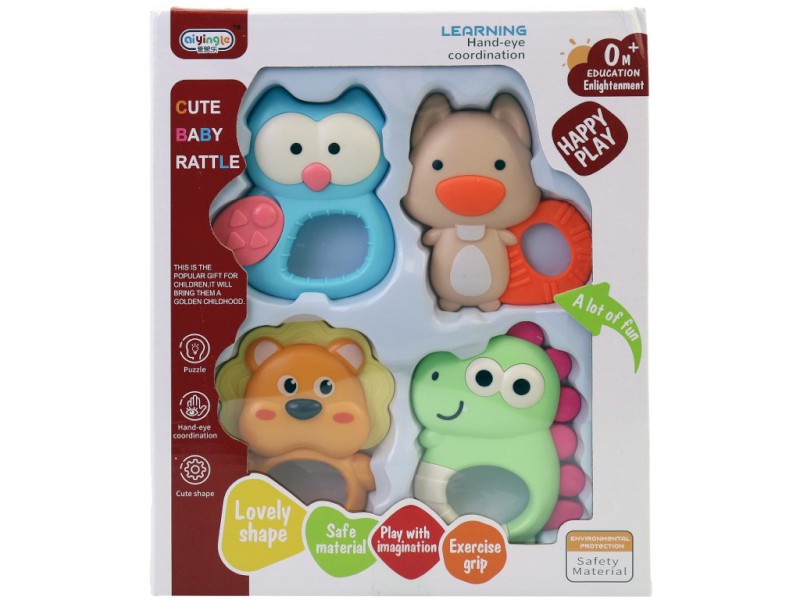 Chrastítko, 4 ks, na baterie