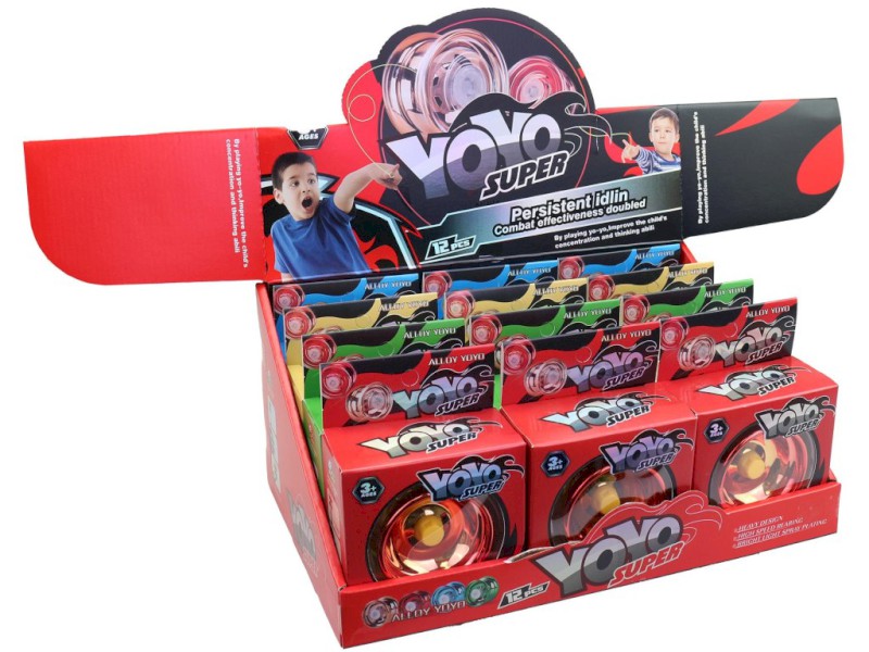 Yo-Yo 12 ks v display boxu, 6 cm