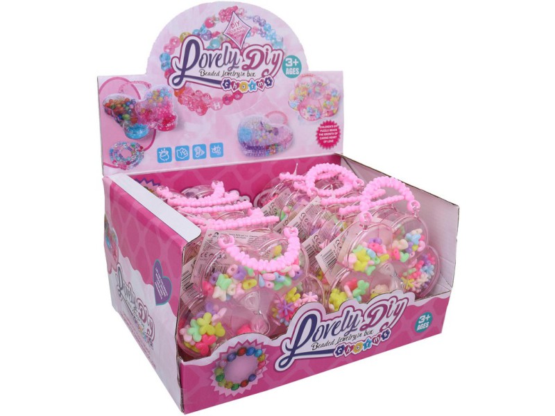 15806 - Korálky, kytka v boxu 12 kusů