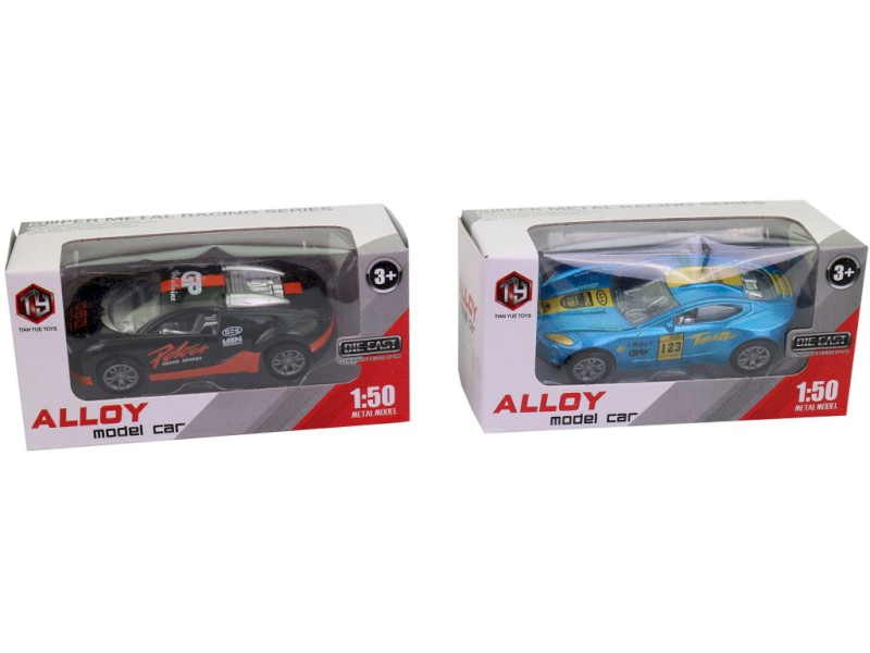 18749 - Auto závodní, kovové, 8 cm