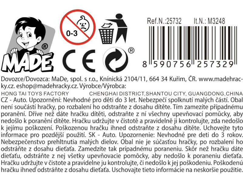 Auto závodní, 11 cm