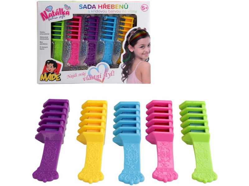 16027 - Barvy na vlasy, hřebeny, 10 cm