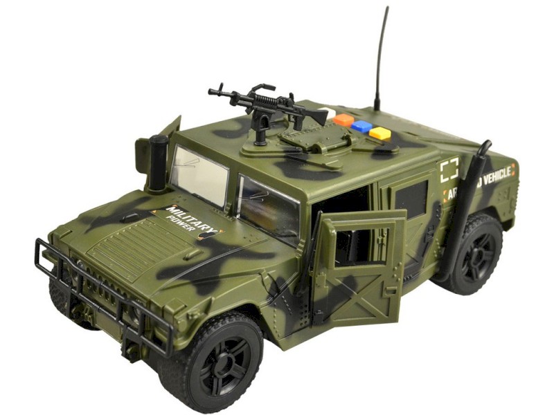 MaDe Vojenské auto se světlem a českým hlasem 24cm