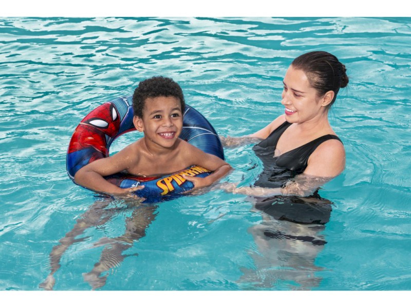 BW98003 - Bestway Nafukovací kruh Spider-Man, 56 cm