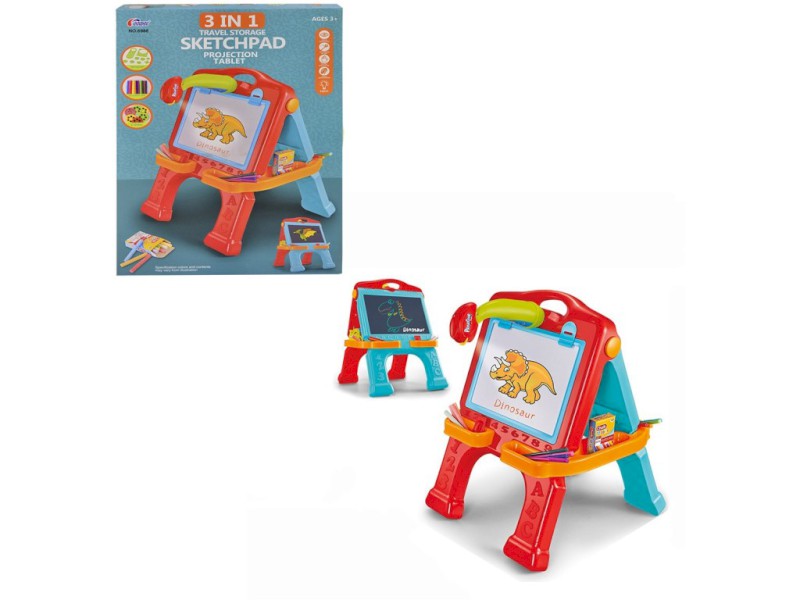 11108 - Tabulka 3 v 1 kreslící s projektorem , 40 cm, na baterie