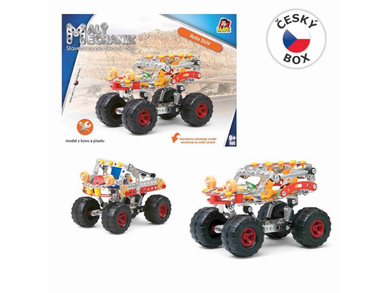 90799 - MaDe Malý mechanik, auto SUV, 272 dílků