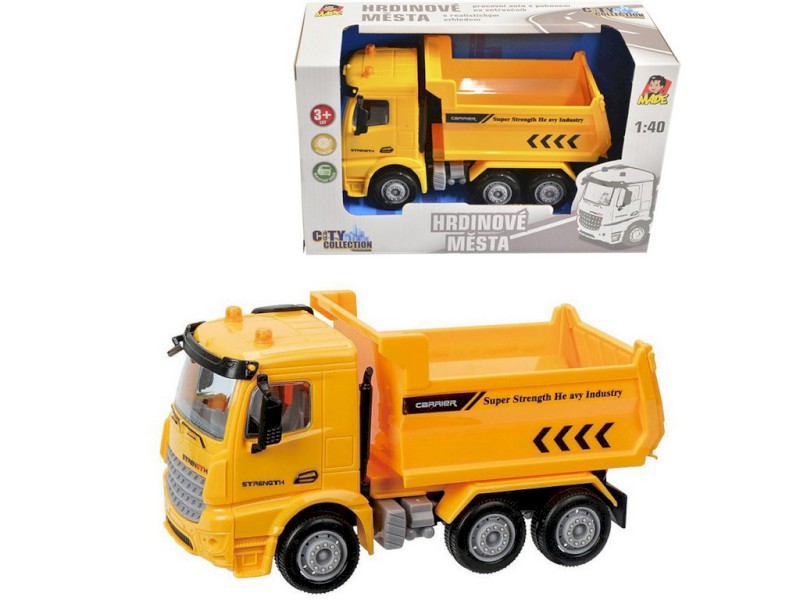 08123 - Auto stavební na setrvačník, 16 cm