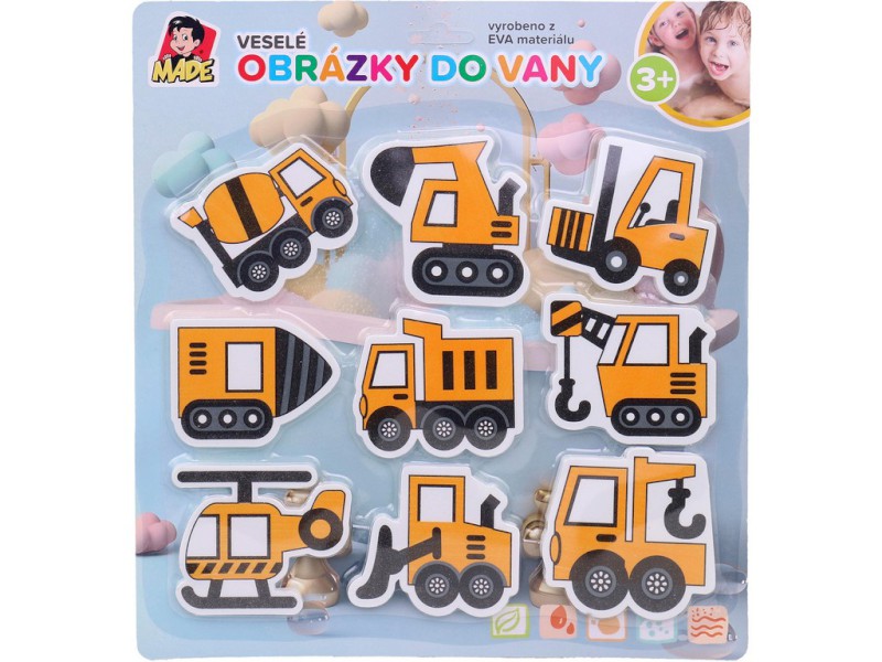 15274 - Hračka do vody - dopravní prostředky, soft, 29 x 1 x 31 cm