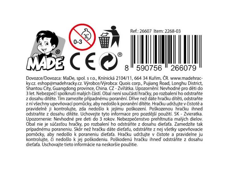 Zvířátka v sáčku, 9-12 cm