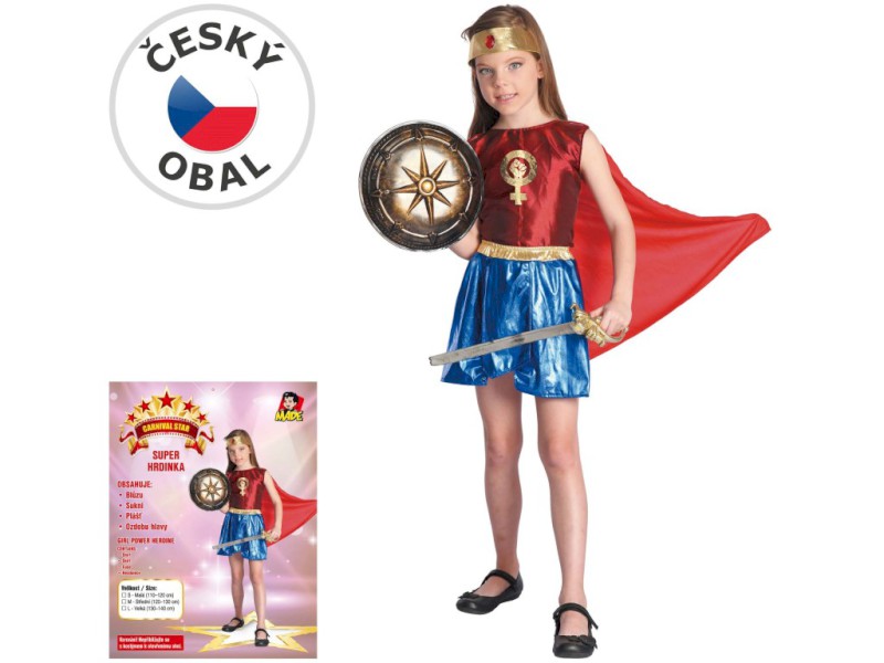 09342 - Šaty na karneval - hrdinka, 110 -120 cm