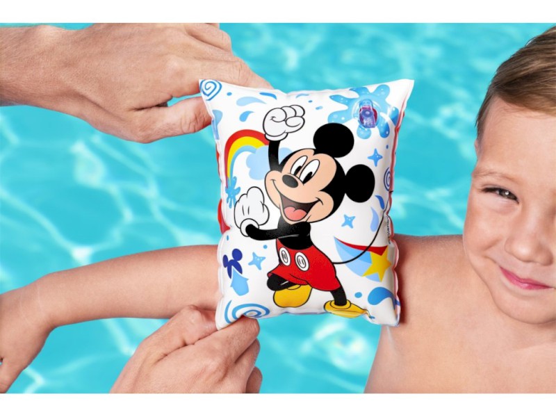 BW91002 - Nafukovací rukávky Mickey, 23 cm x 15 cm