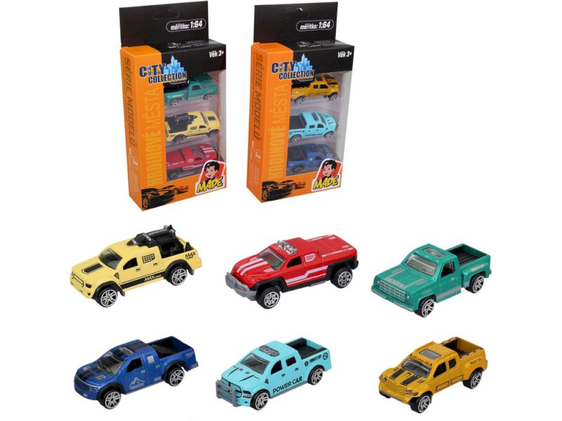 16877 - Auta kovová, nákladní, 2 druhy