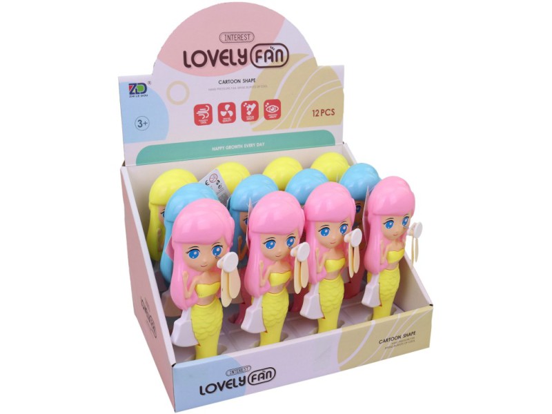 16024 - Větráček, mořská panna, 17 cm