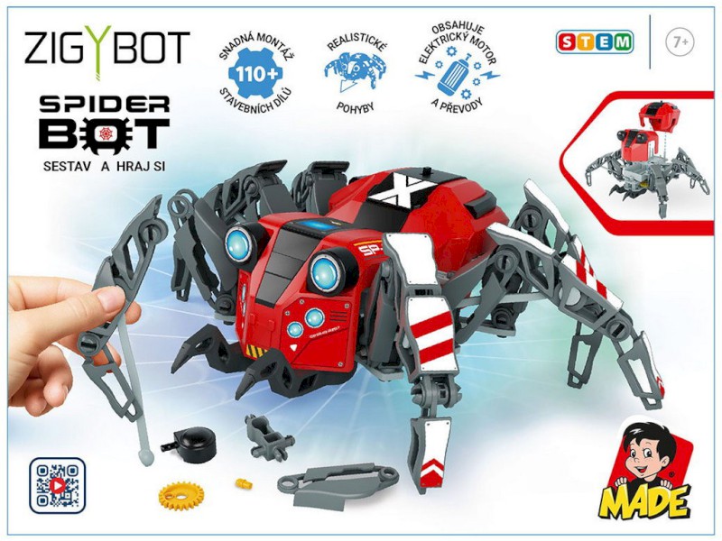 Robot Spider, stavebnice, 110 dílků