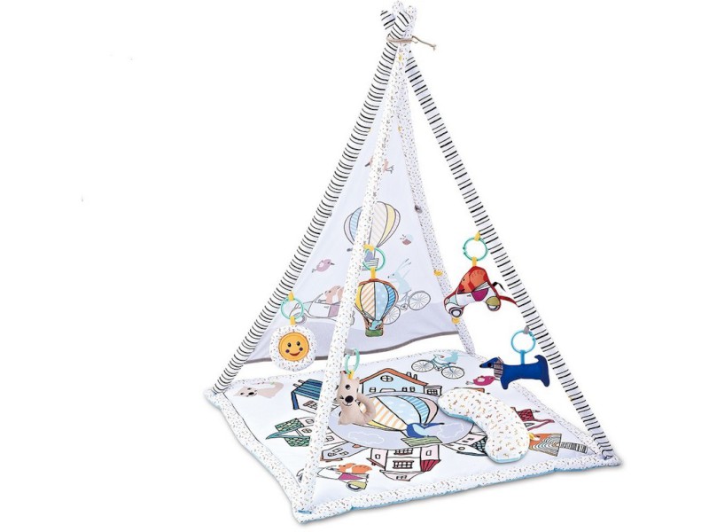 11464 - Podložka - stan, s hudbou a doplňky,  85 x 85 x 112 cm