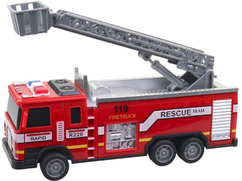 Hasičský vůz, 17 x 5,5 x 8 cm