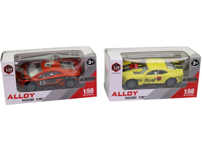 18749 - Auto závodní, kovové, 8 cm