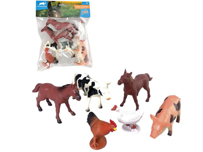 07515 - Zvířátka farma, 6 ks, 12,5 cm