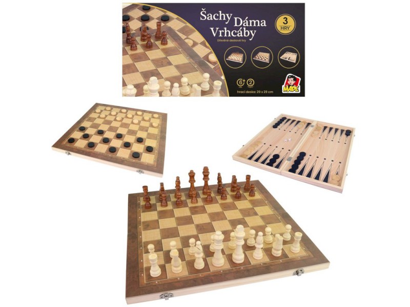 03963 - MaDe Šachy 29 x 29 cm