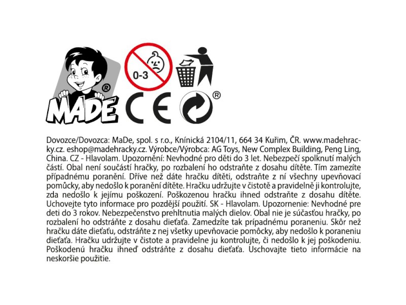 Hlavolam kovový, 8 ks