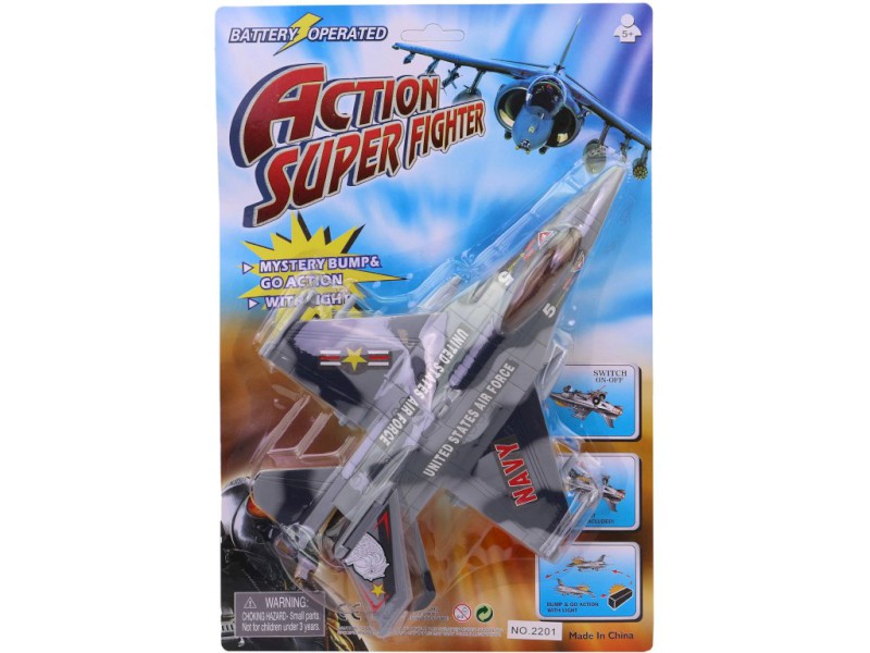 17403 - Letadlo na baterie, 24 x 9 x 38 cm