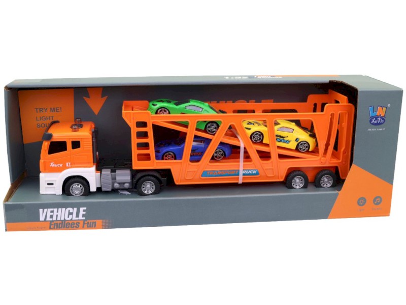 Nákladní auto převozní, světlo, zvuk, 27 cm