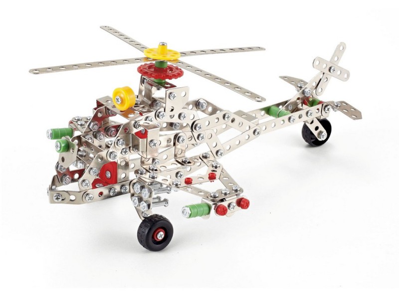 10888 - MaDe Malý mechanik - vrtulník, 361 dílků, 21 x 27 x 13 cm