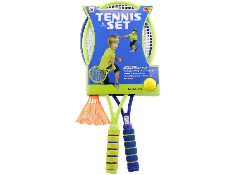 Rakety s míčkem a badmintonovým košíčkem, 56,5 cm