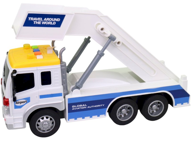 Auto letištní služby, vysunovací a polohovací schody, na baterie, světlo a zvuk, 26 cm