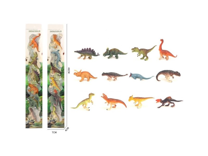 11174 - MaDe Dinosauři, 6 ks, 7x4x46cm