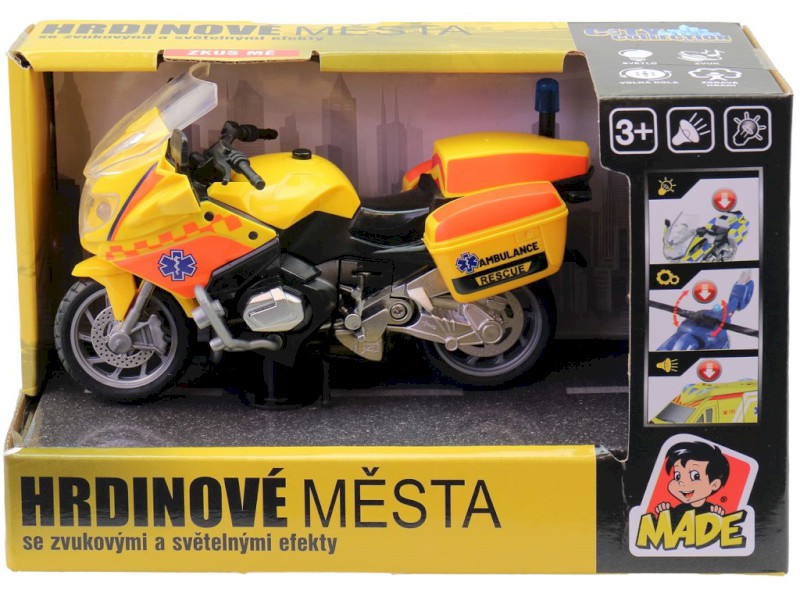 Dětská motorka ambulance a policie– světlo a zvuk Dětská motorka ambulance a policie– světlo a zvuk