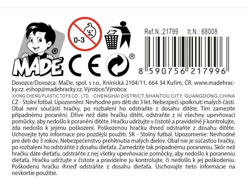 Hra stolní fotbal