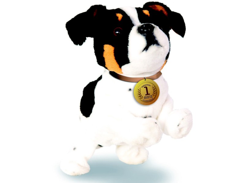 74811 - MaDe pejsek Ťapka 23 cm, černobílý