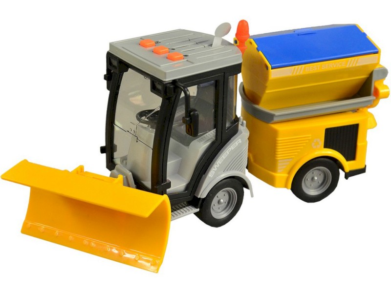 12411 - Odklízecí vůz na setrvačník, se světlem a zvukem, 25 cm