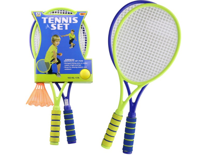 Rakety s míčkem a badmintonovým košíčkem, 56,5 cm