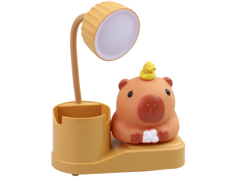 Lampička kapybara se stojánkem, na baterie