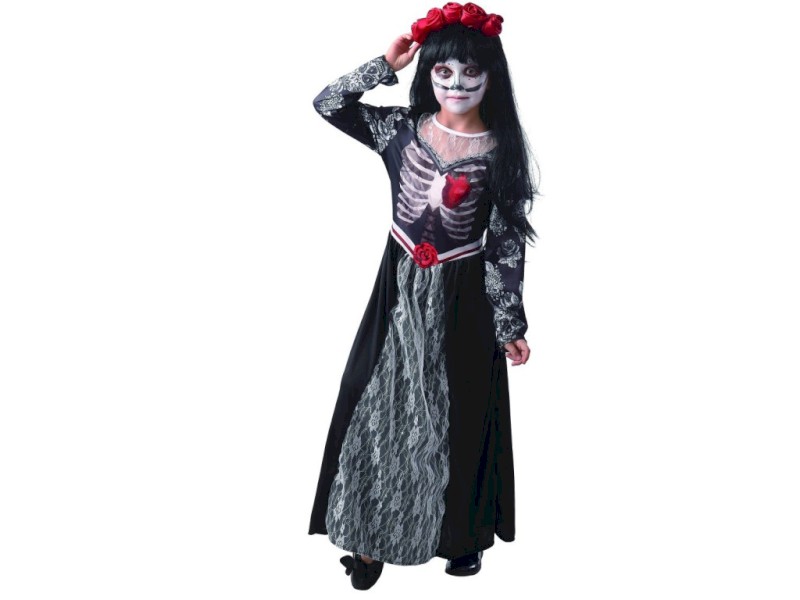 09336 - Šaty na karneval - smrt, 110 - 120 cm