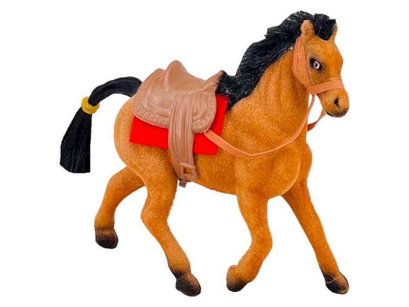 15692 - Kůň se sedlem, 13 x 11 x 3 cm