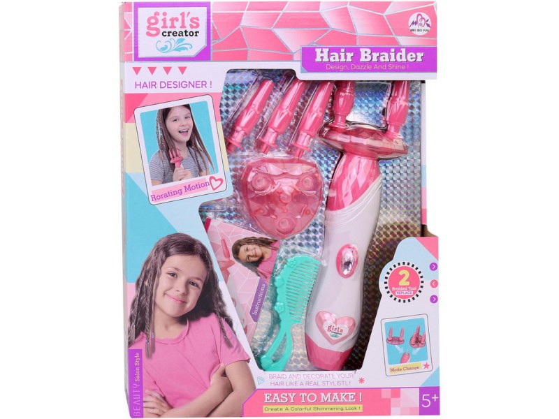 16099 - Souprava ke splétání vlasů, 25,8 x 5,2 x 33,8