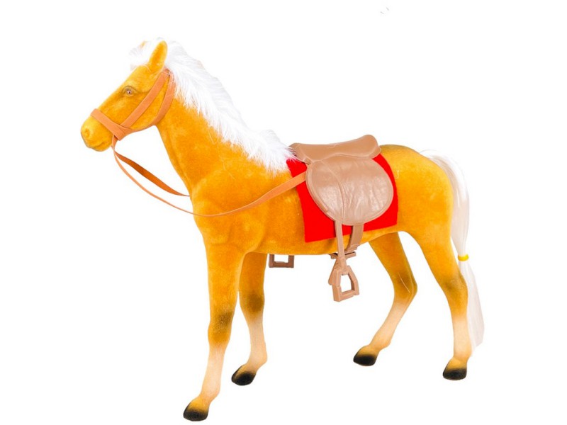 15689 - Kůň se sedlem, 35 x 32 x 10 cm