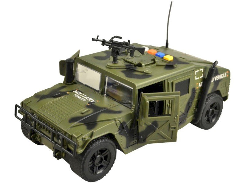 MaDe Vojenské auto se světlem a českým hlasem 24cm