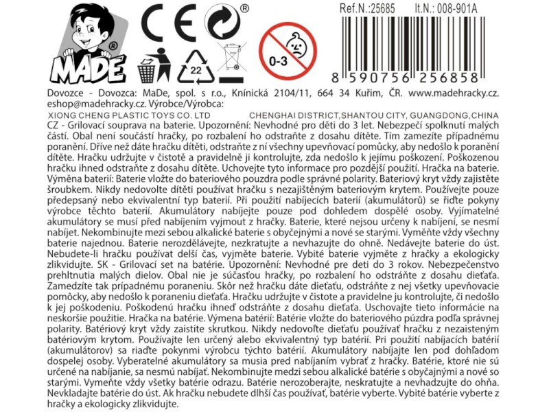 Gril, grilovací sada, na baterie