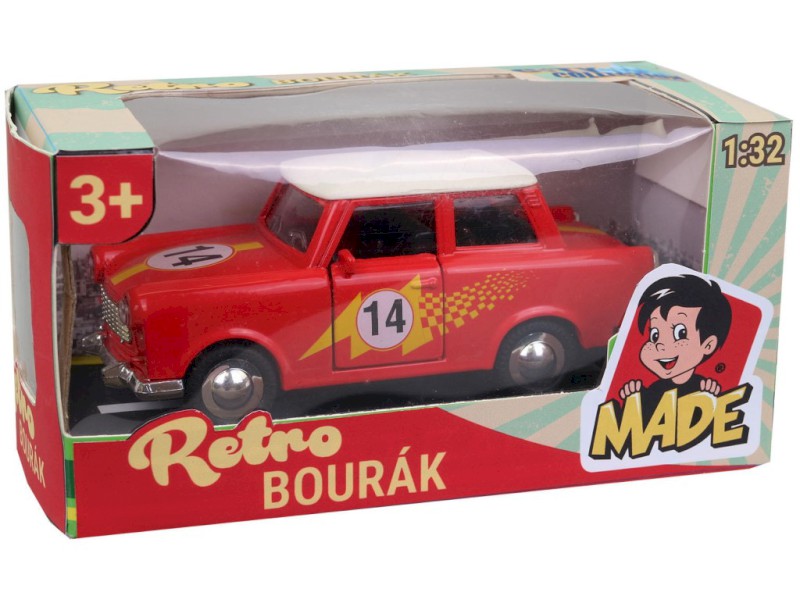 Auto Trabant, kovový, 12 cm