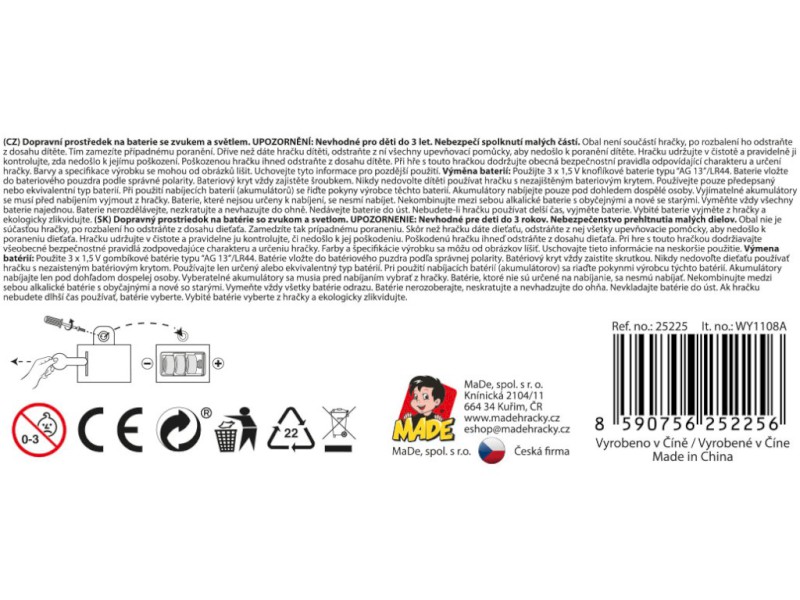 Vrtulník, na baterie, světlo, zvuk